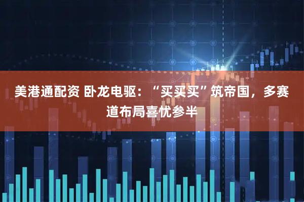 美港通配资 卧龙电驱：“买买买”筑帝国，多赛道布局喜忧参半